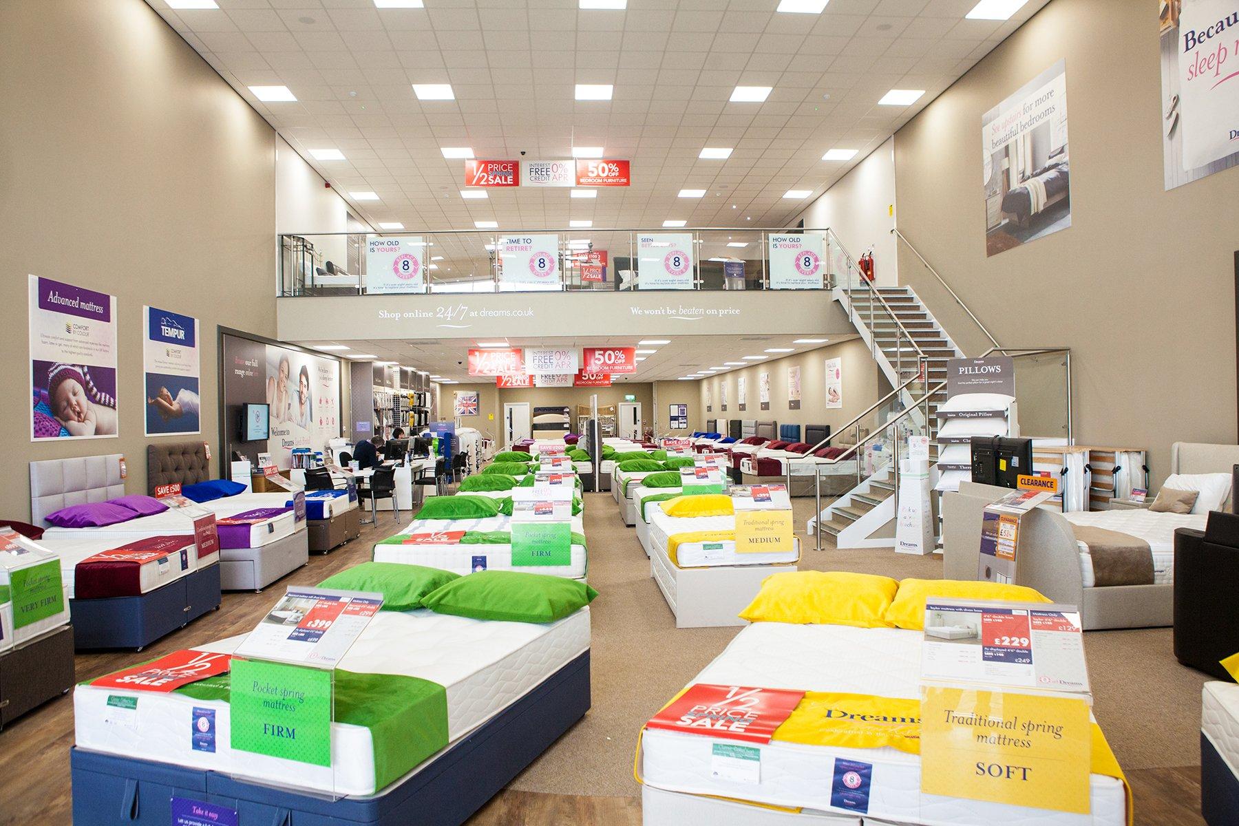 Dreams Store in Leeds Birstall Beds, Mattresses & Furniture Dreams